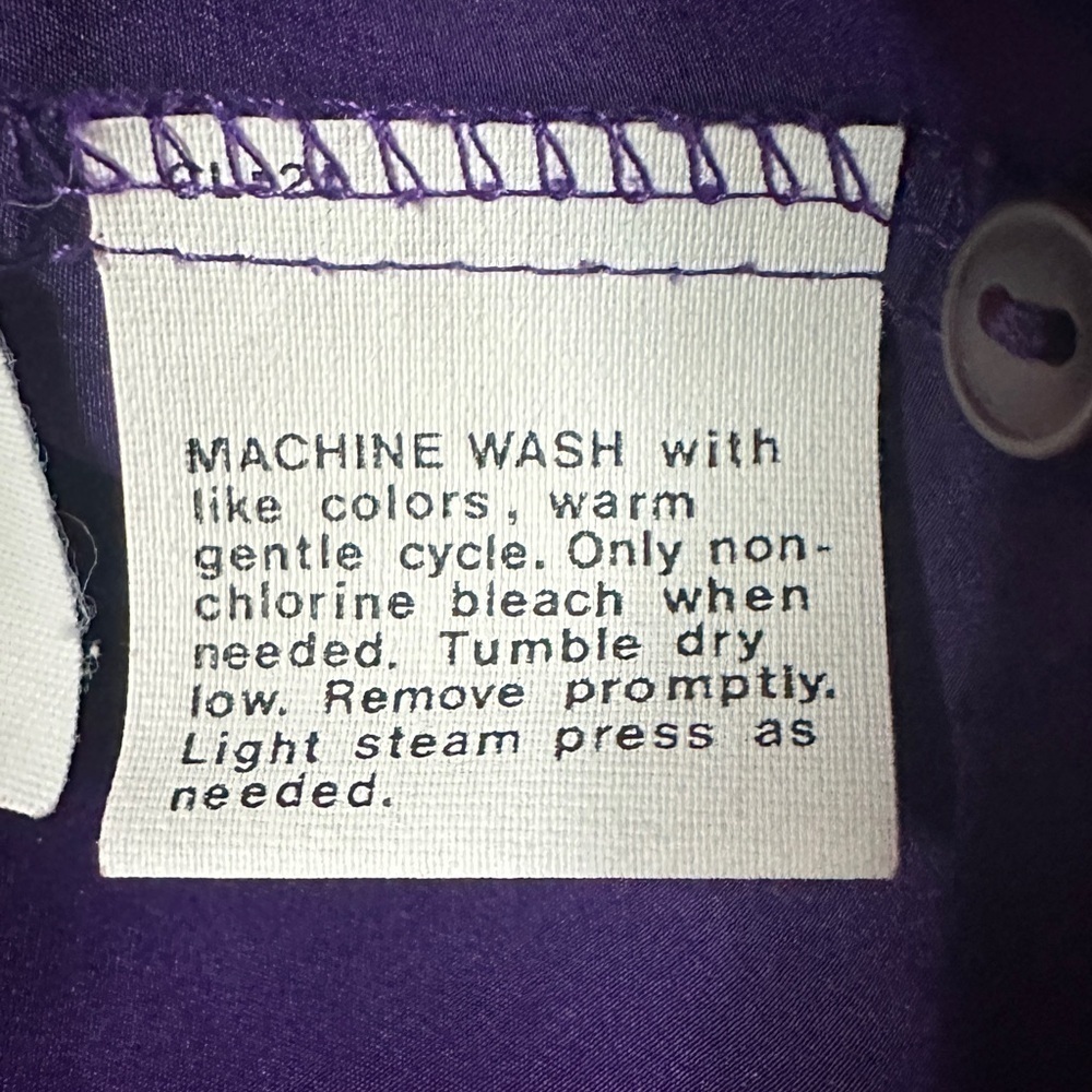 Vintage Sophisticates By Pendleton Purple Blouse Women’s Size 16 - Picture 6 of 10